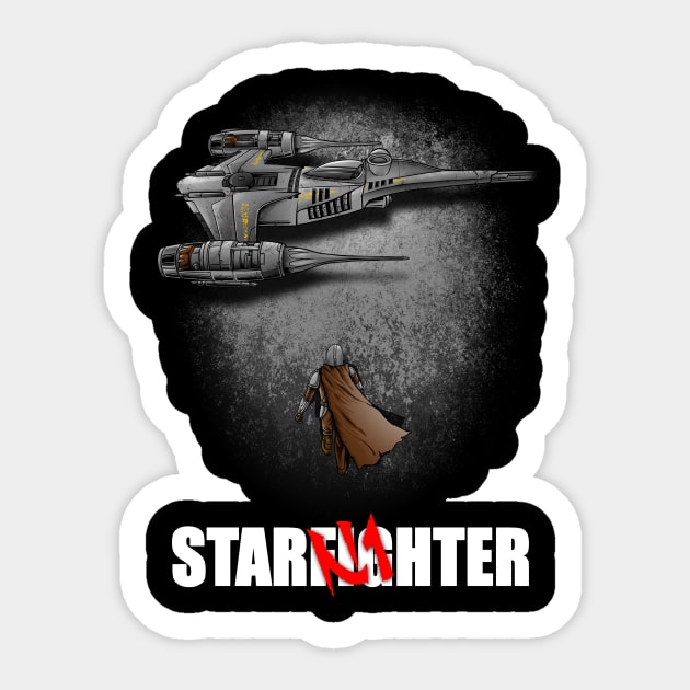 To the Starfighter! Sticker by joerock